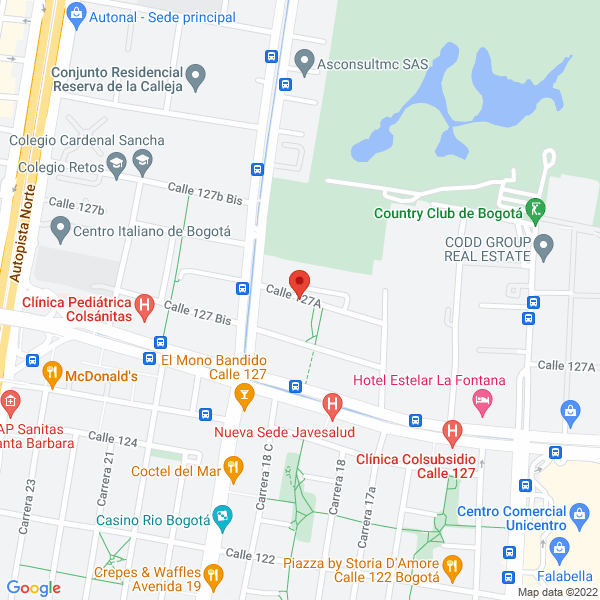Mapa de Constructora Kg Ltda.