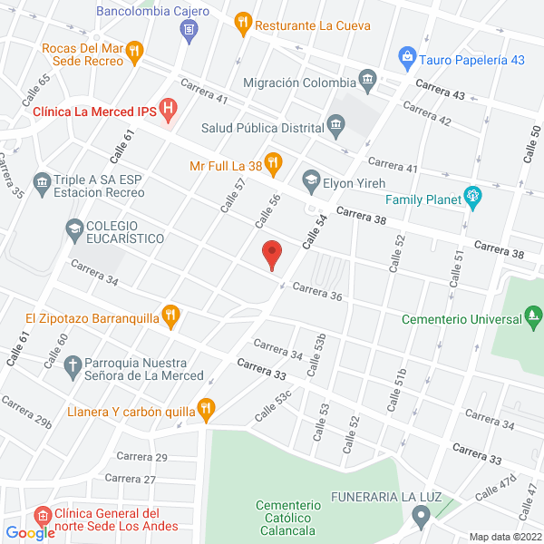 Map of Constructora P-F Ltda.