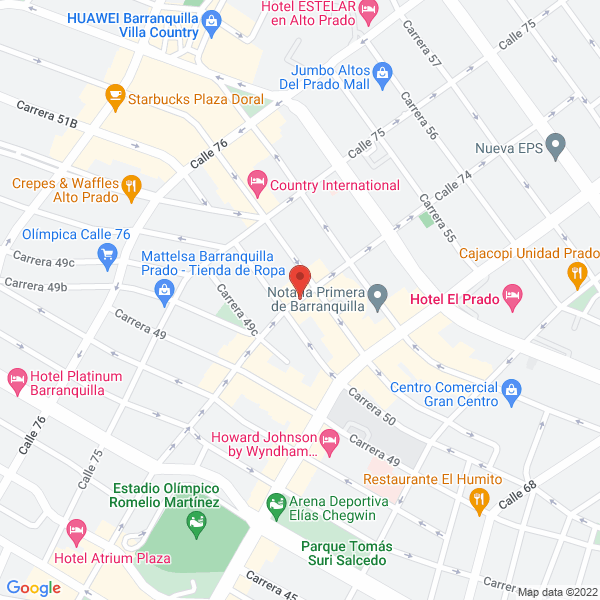 Map of Constructora Rumie S.A.S