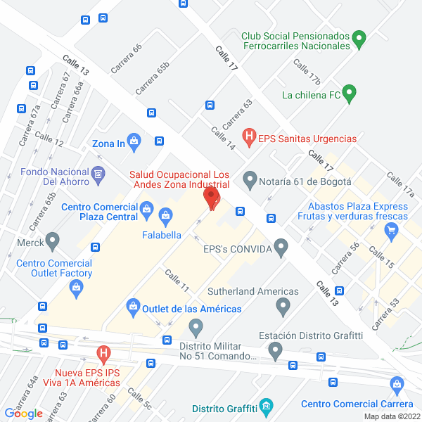 Mapa de Constructora San Miguel S.A.S.