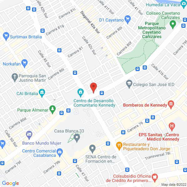 Mapa de Decorados Y Acabados Cerámicos Ltda.