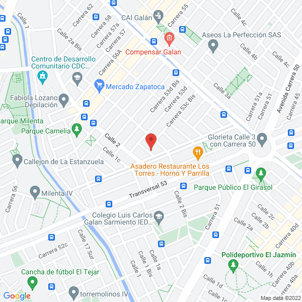 Mapa de Construcciones E Inversiones Jb S.A.S.