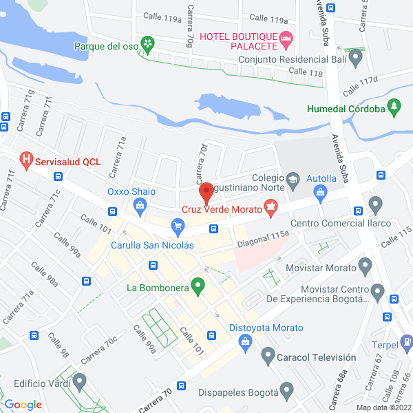 Mapa de Construcciones Federico Moreno E.U.