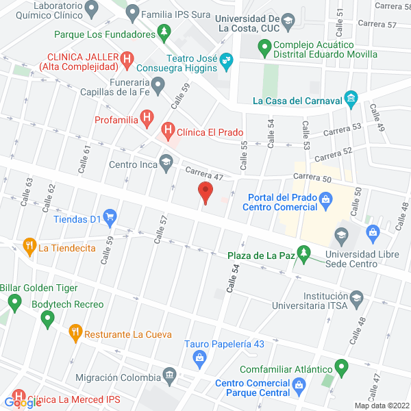 Map of D.P.S. Ingeniería