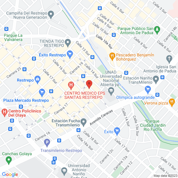 Mapa de Construcciones Metrox S.A.S.