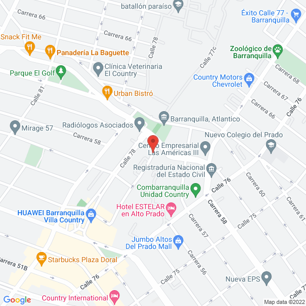 Map of Constructora Magallanes S.A.