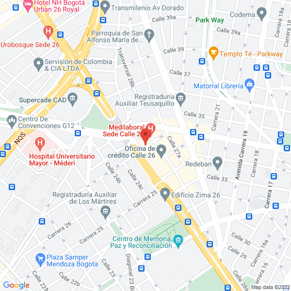 Mapa de Deguan S.A.S.