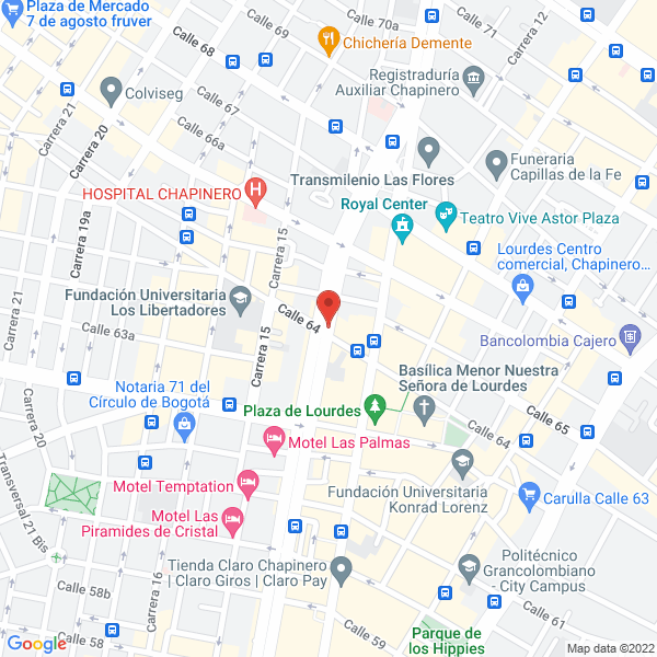 Mapa de Distribuciones Electricas Chapinero