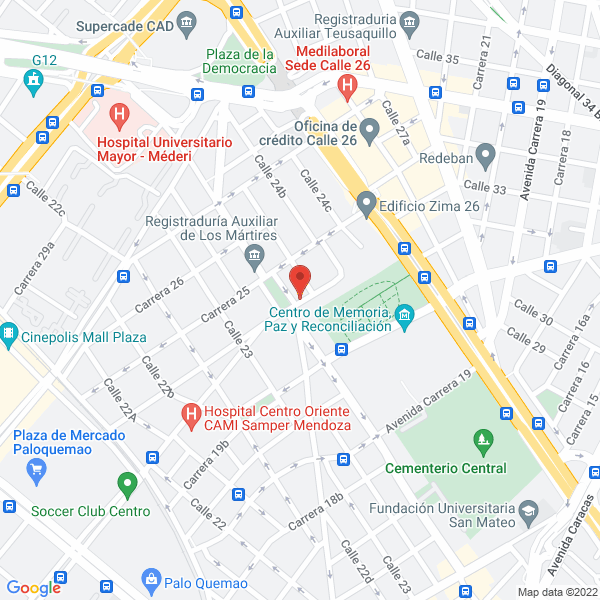 Mapa de Distribuciones Isnogar Ltda.