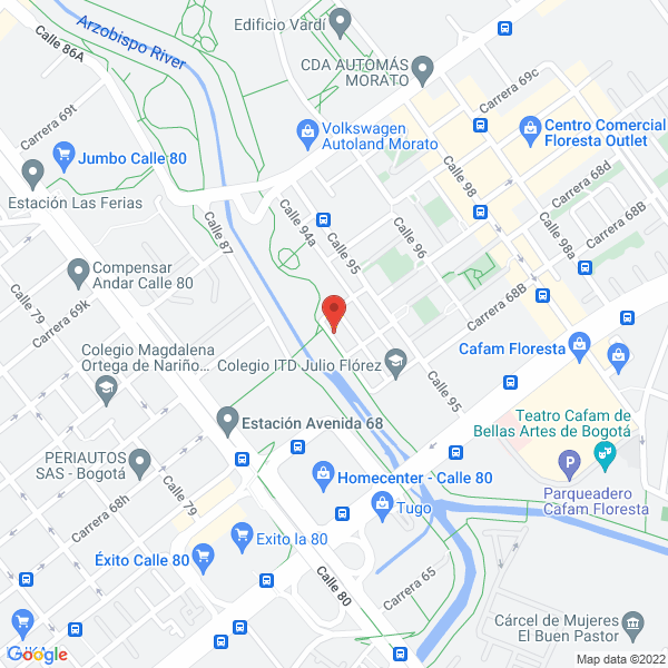 Mapa de Distribuciones Y Empaques Ltda.