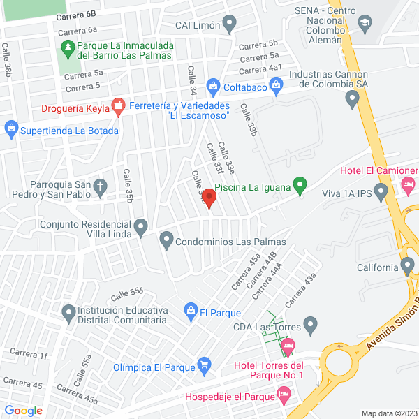 Map of Rivero Plaza Aracelis Del Carmen