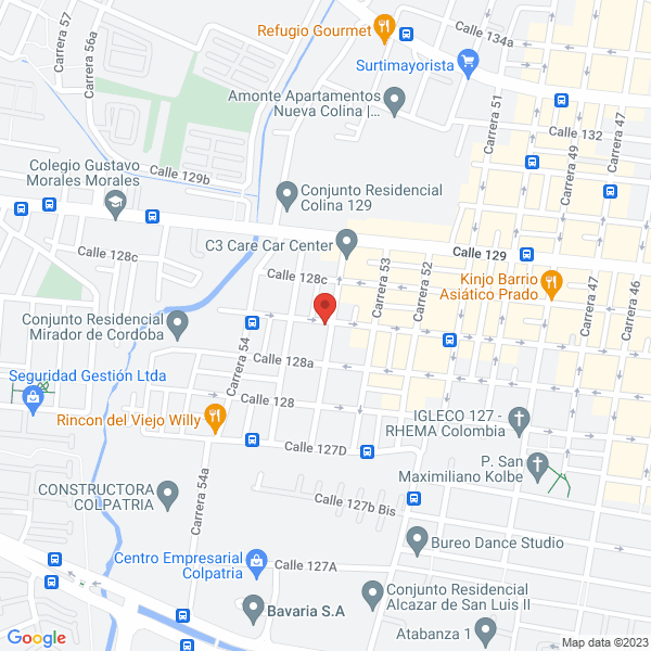 Mapa de Coordinadora Exequial Coorexequial S.A.S.