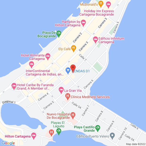 Map of Contraloría Departamental De Bolívar