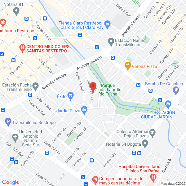 Mapa de Corporación Proyectar