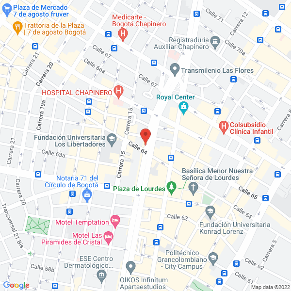 Mapa de Distrieléctricos Del Norte Bogotá Ltda.