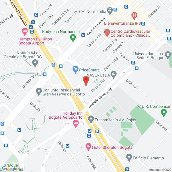 Mapa de Coral Cargo