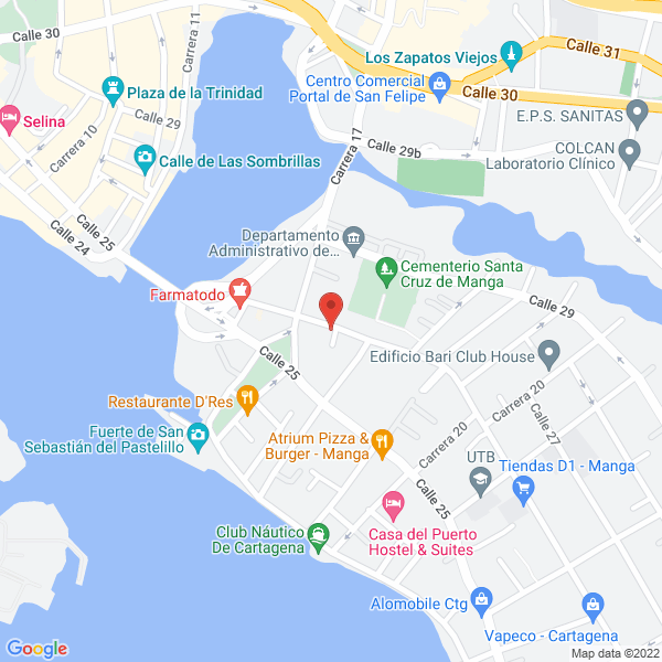 Map of Corporación Jorge Artel