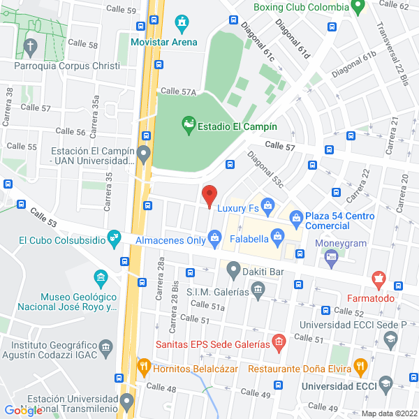 Mapa de Corvedent S A S