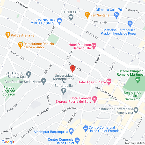 Map of Corporación Para La Educación Del Pensamiento