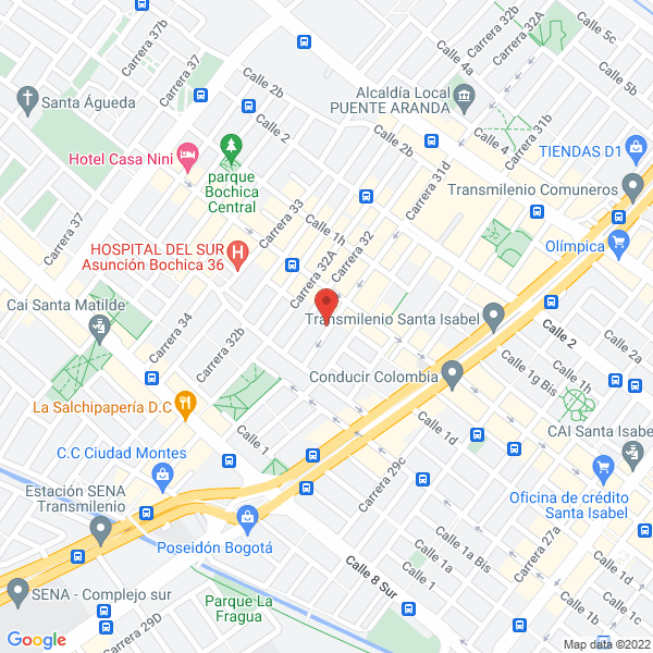 Mapa de Construc Puertas De Colombia