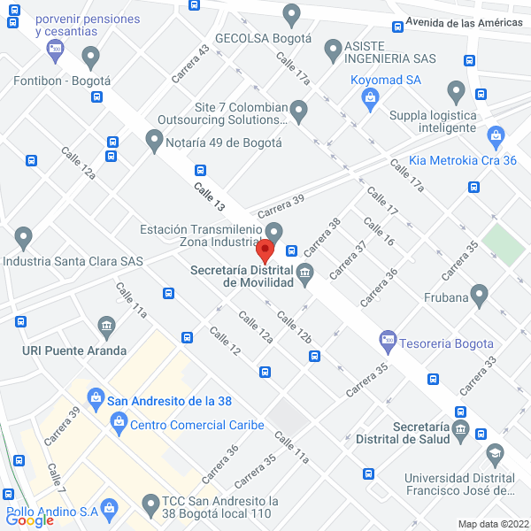 Mapa de Construcciones Comerciales S.A.S.