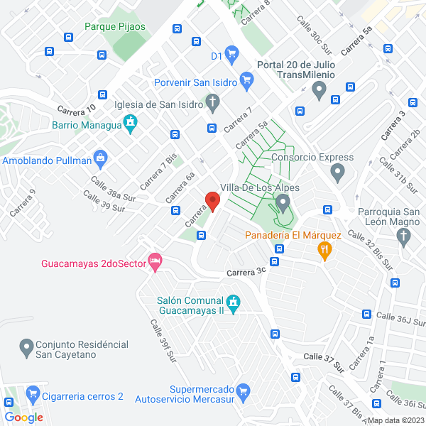 Mapa de Construcciones E Impermeabilizaciones Antonio Pulido