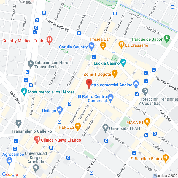 Mapa de Construcciones Urbanas S.A.S.