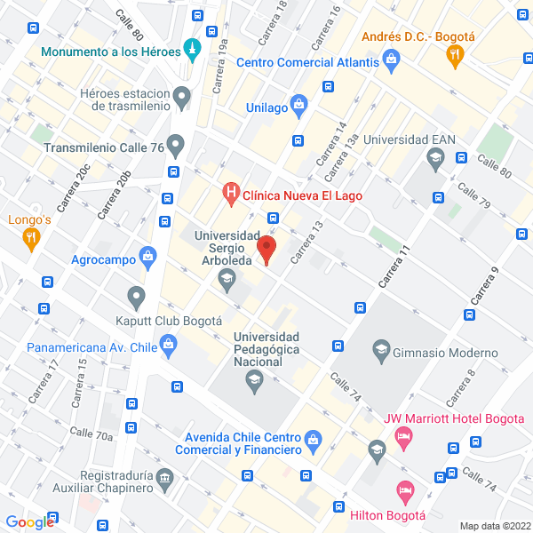 Mapa de Constructora A H A Ltda.