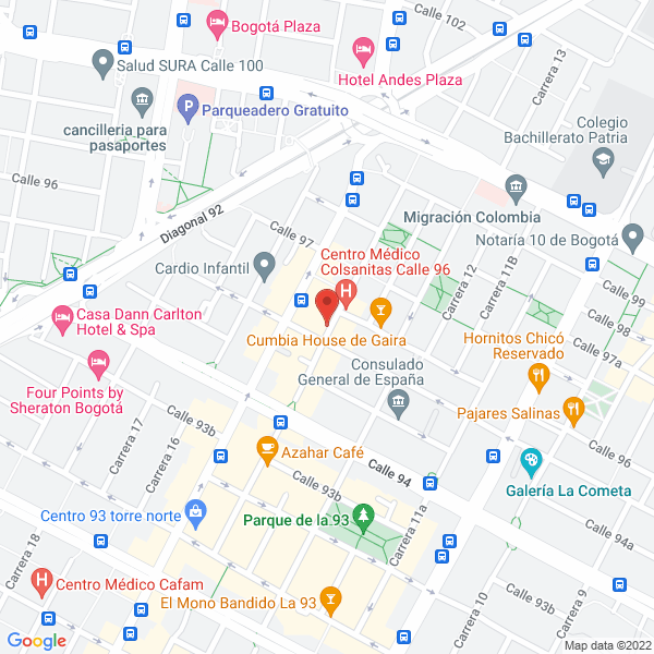 Mapa de Consultoría Empresarial Cm Ltda