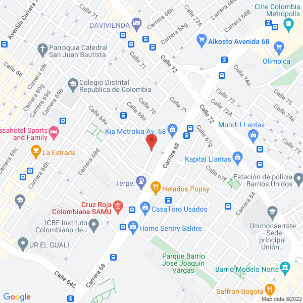 Mapa de Djg Distribuciones E.U.