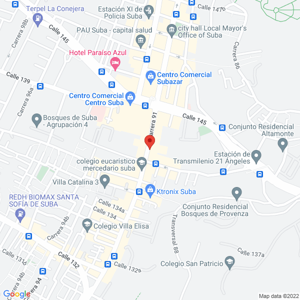 Mapa de Drogueria Unirebaja