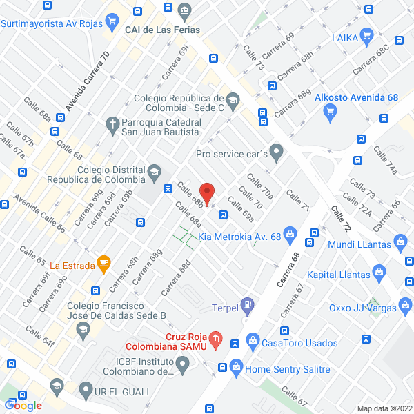 Mapa de Droguería Normandía