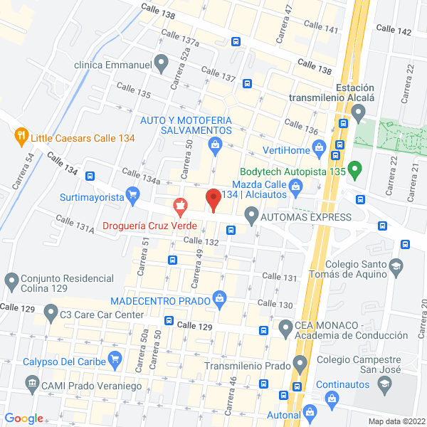 Mapa de Distribuciones Bogota Universal
