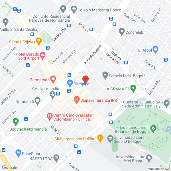 Mapa de Dianthe Odontología Ltda.