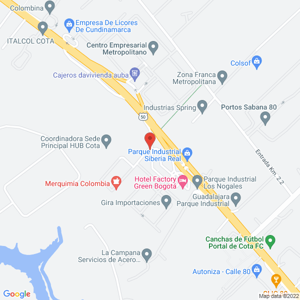 Mapa de Deltagas S.A.