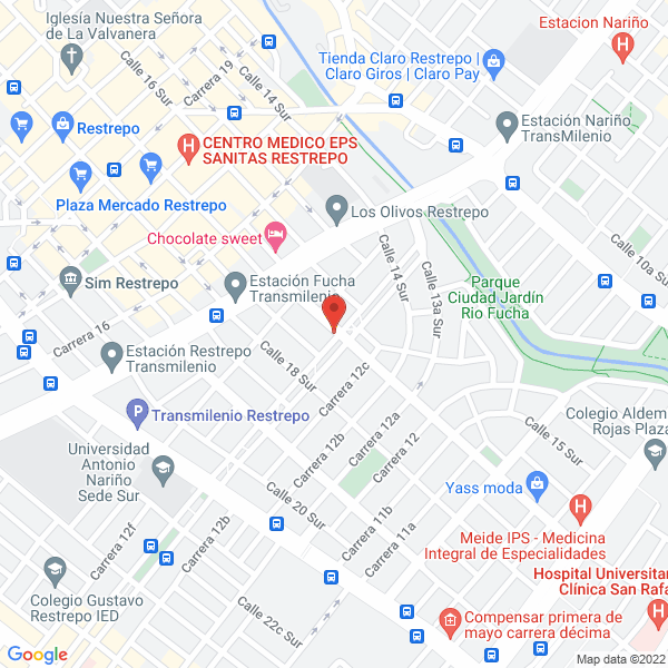 Mapa de Dely Way Domicilios