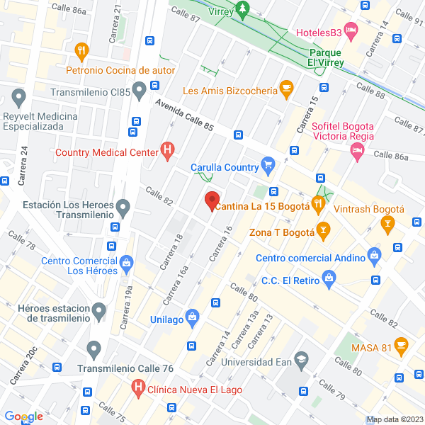 Mapa de E R Soluciones & Cía. Ltda.