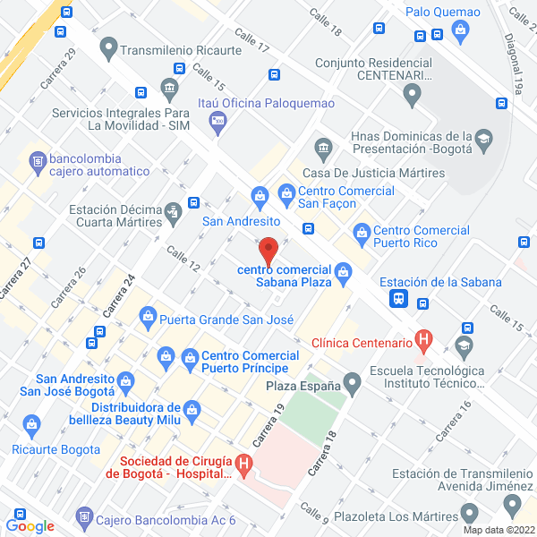 Mapa de E.A. Productos De Caucho