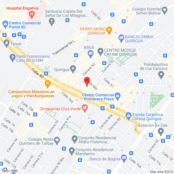 Mapa de Coservicios Seteinco
