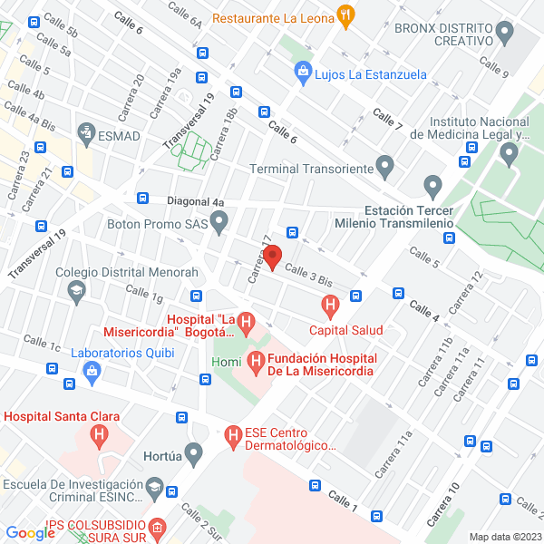 Mapa de Dist Boris Orlando Gueirsman Bog Ltda
