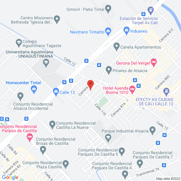 Mapa de Disava S.A.S.