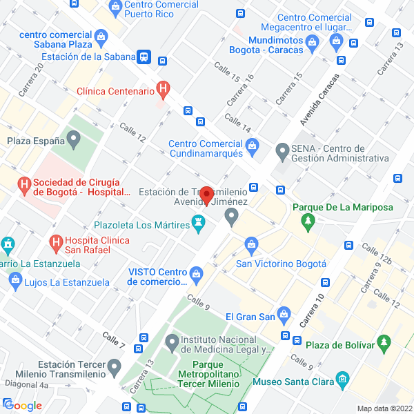 Mapa de Disfert Y Cía Ltda