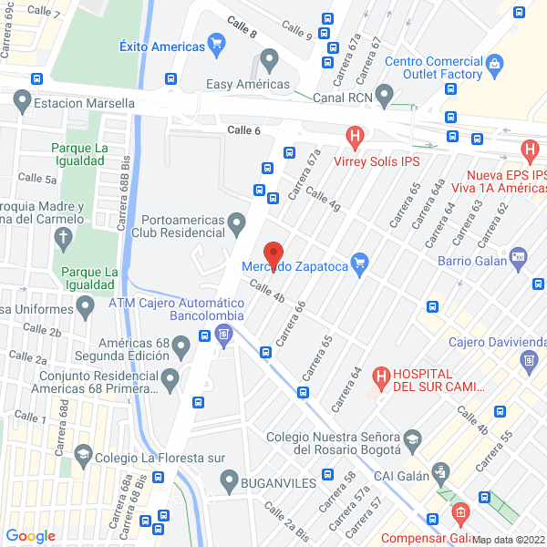 Mapa de Distribuiciones Marther Ltda.