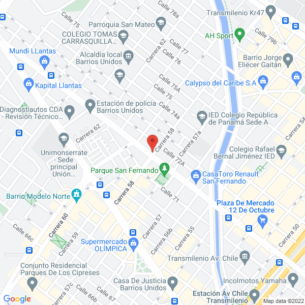 Mapa de Distribuidor De Automáticos Para Sellos