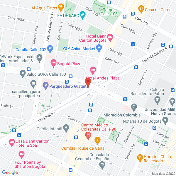 Mapa de Escuela De Hostelería Bilbao Colombia