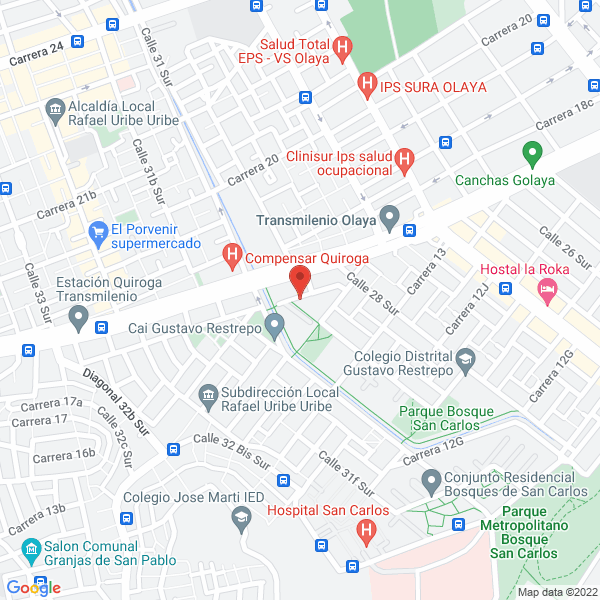 Mapa de Fábrica De Veladoras San Rafael Ltda.