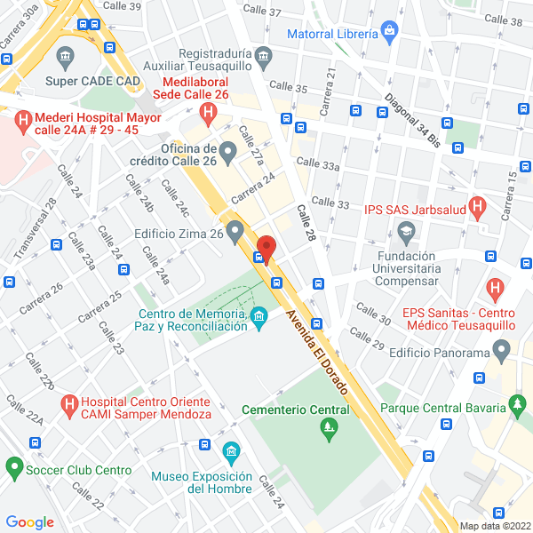 Mapa de Floristería Nueva Granada