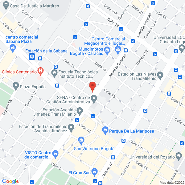 Mapa de Ferretería Torpartes Ltda.