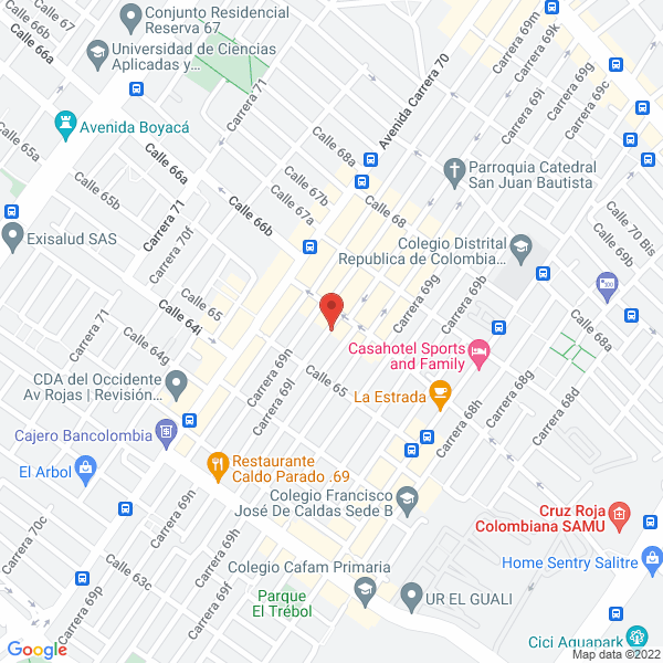 Mapa de Expreso & Escolares S.A.