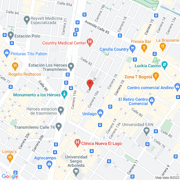 Mapa de Fundación Siigo